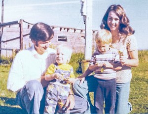 Visiting Carrot River farm summer '76